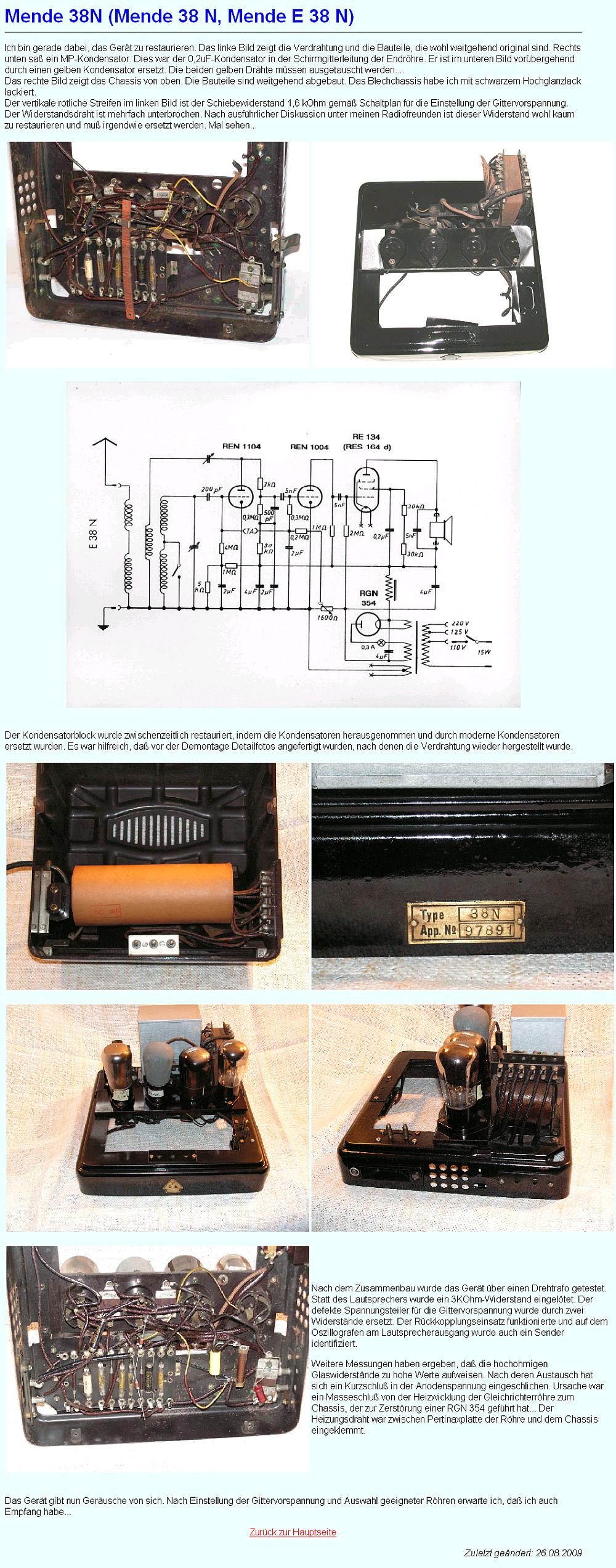 97891, Reparaturbericht von E.Viehl