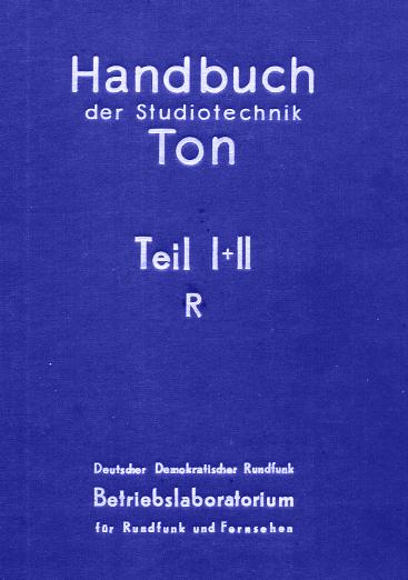 "Blaubuch" des Rundfunk der DDR