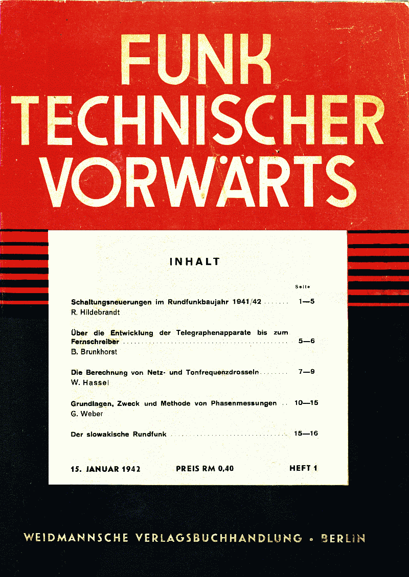 Funktechnischer Vorwärts 01/1942