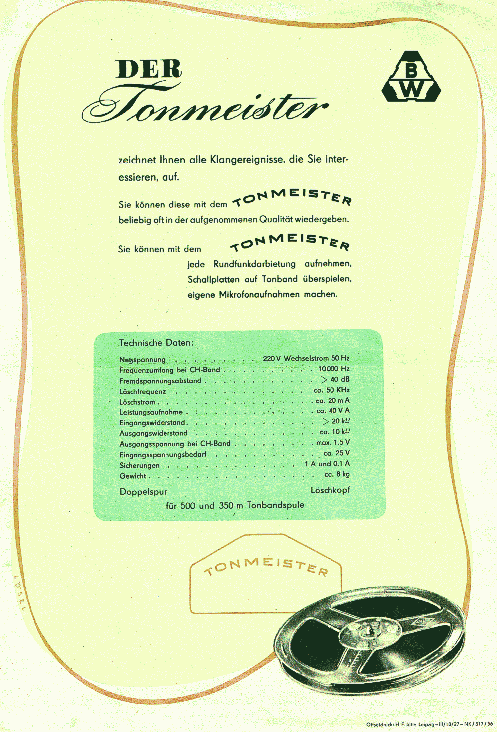 MT1 Werbeblatt 1956, 002