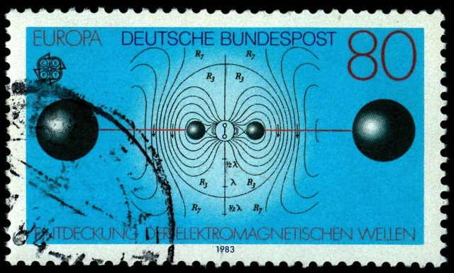 Briefmarke Elektromagnetische Wellen
