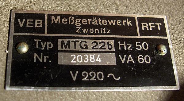 MTG 22b, Nr:20384, Schild