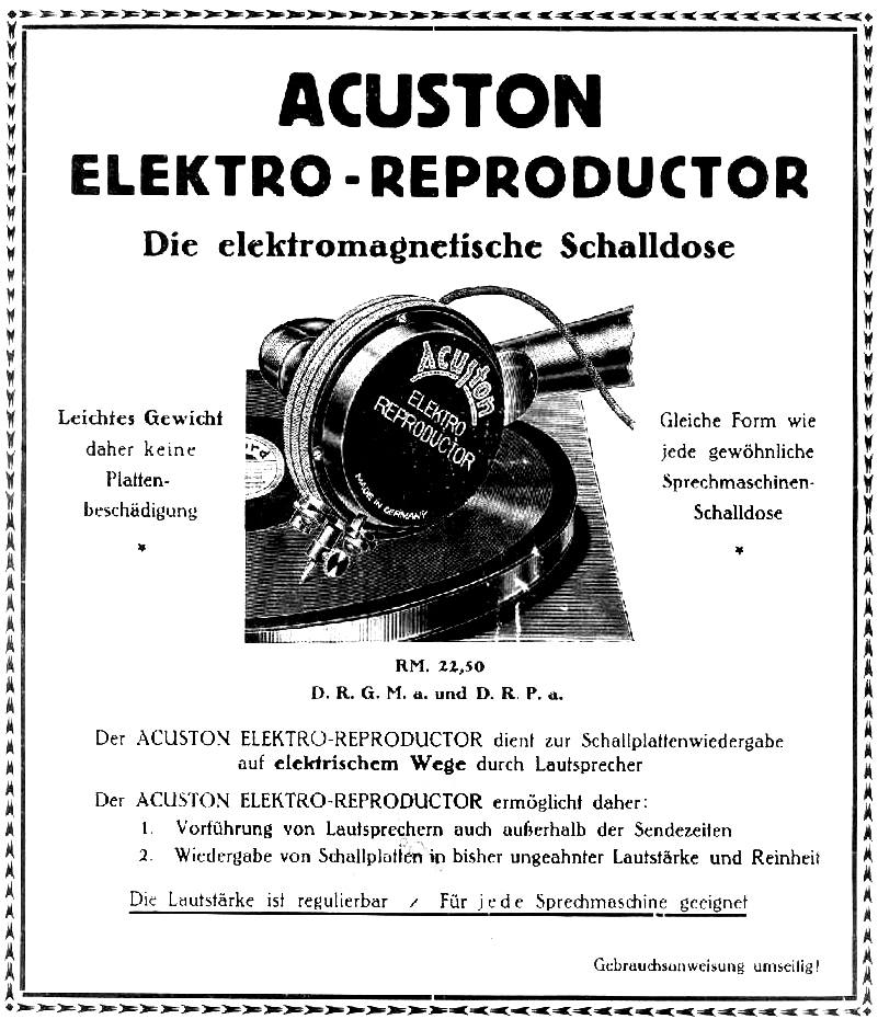 Acuston - Reproductor, Seite 1