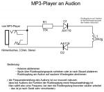 Anschluss MP3-Player an Audion, Schaltung
