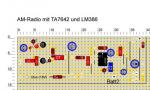 AM-Radio mit TA7642 und LM386, Bestückung (Thumb)