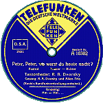 Peter, Peter wo warst Du, Dvorsky, 1942