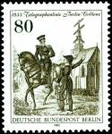 Briefmarke Telegraphenlinie