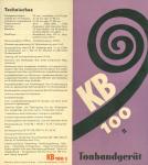 KB100 II Werbeblatt 1959 (S1-4)