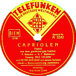 Capriolen, 1937, Helgar